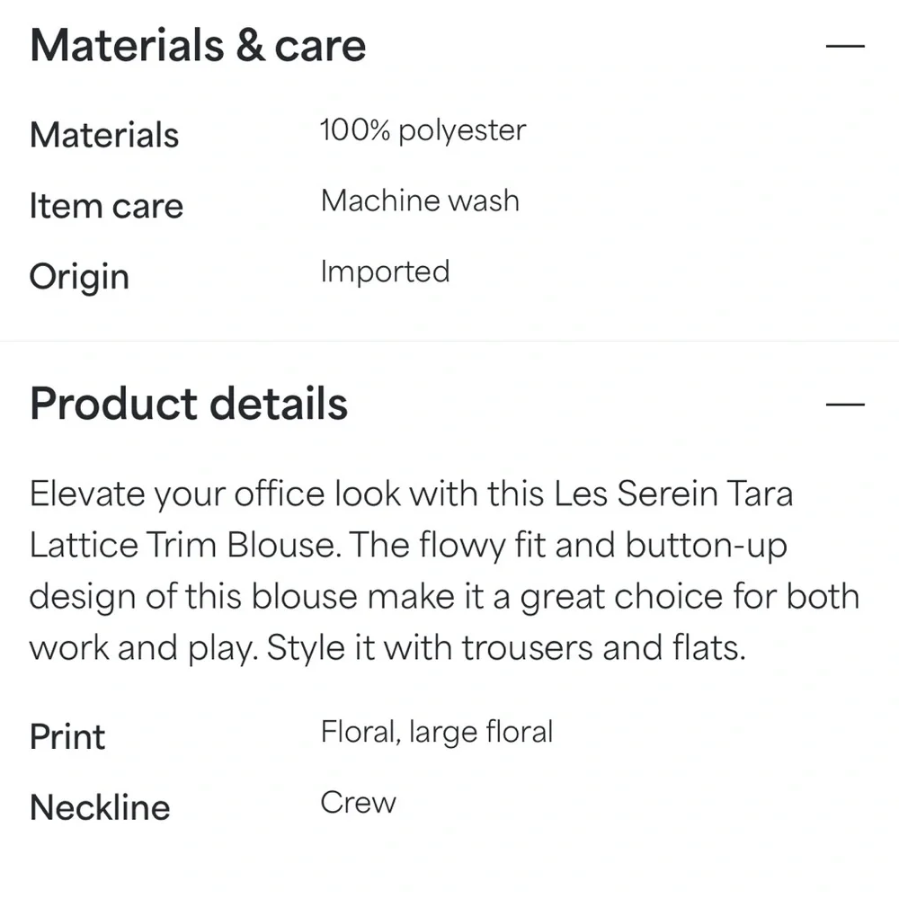 Les Serein - Tara Lattice Trim Blouse - Picture 5 of 5